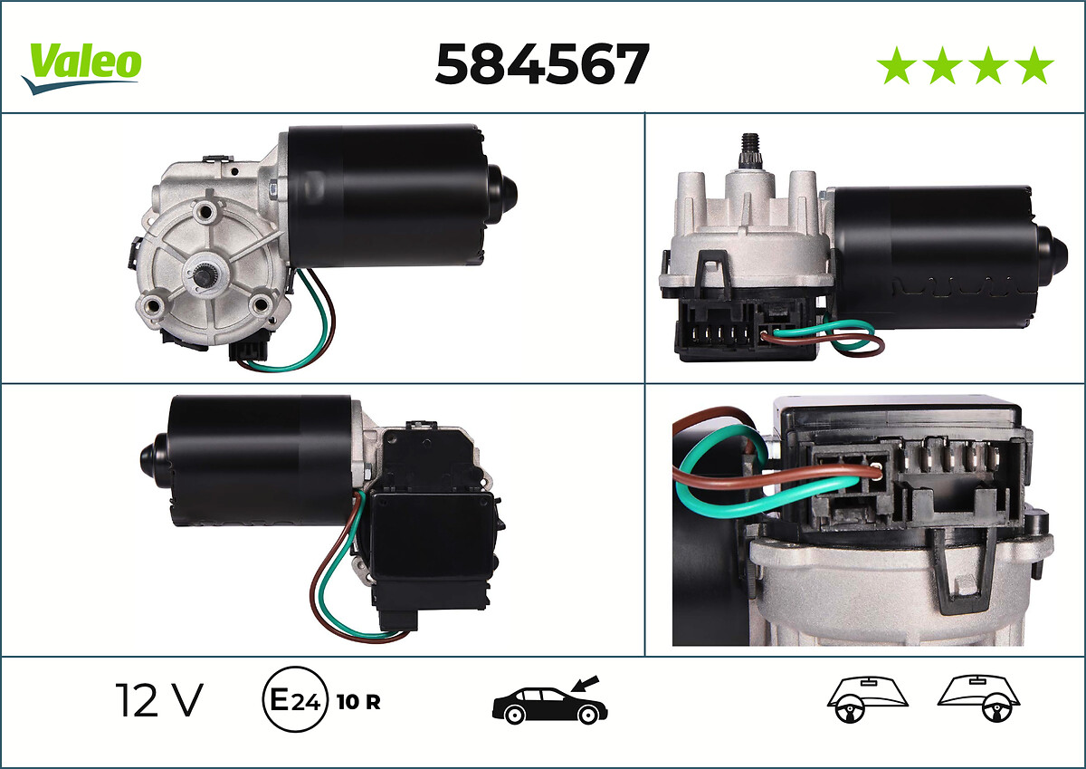 Moteur d'essuie-glace VALEO ref. 584567
